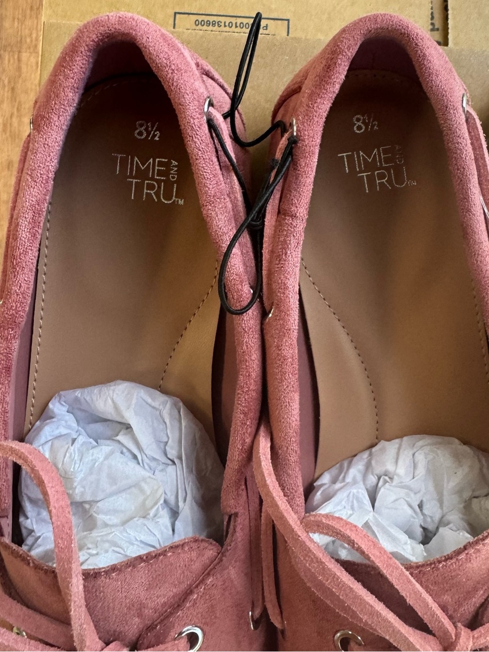 Time and Tru Women's Pink Boat Shoes Memory Foam Slip On Deck Loafers 8.5 Medium - Picture 8 of 14